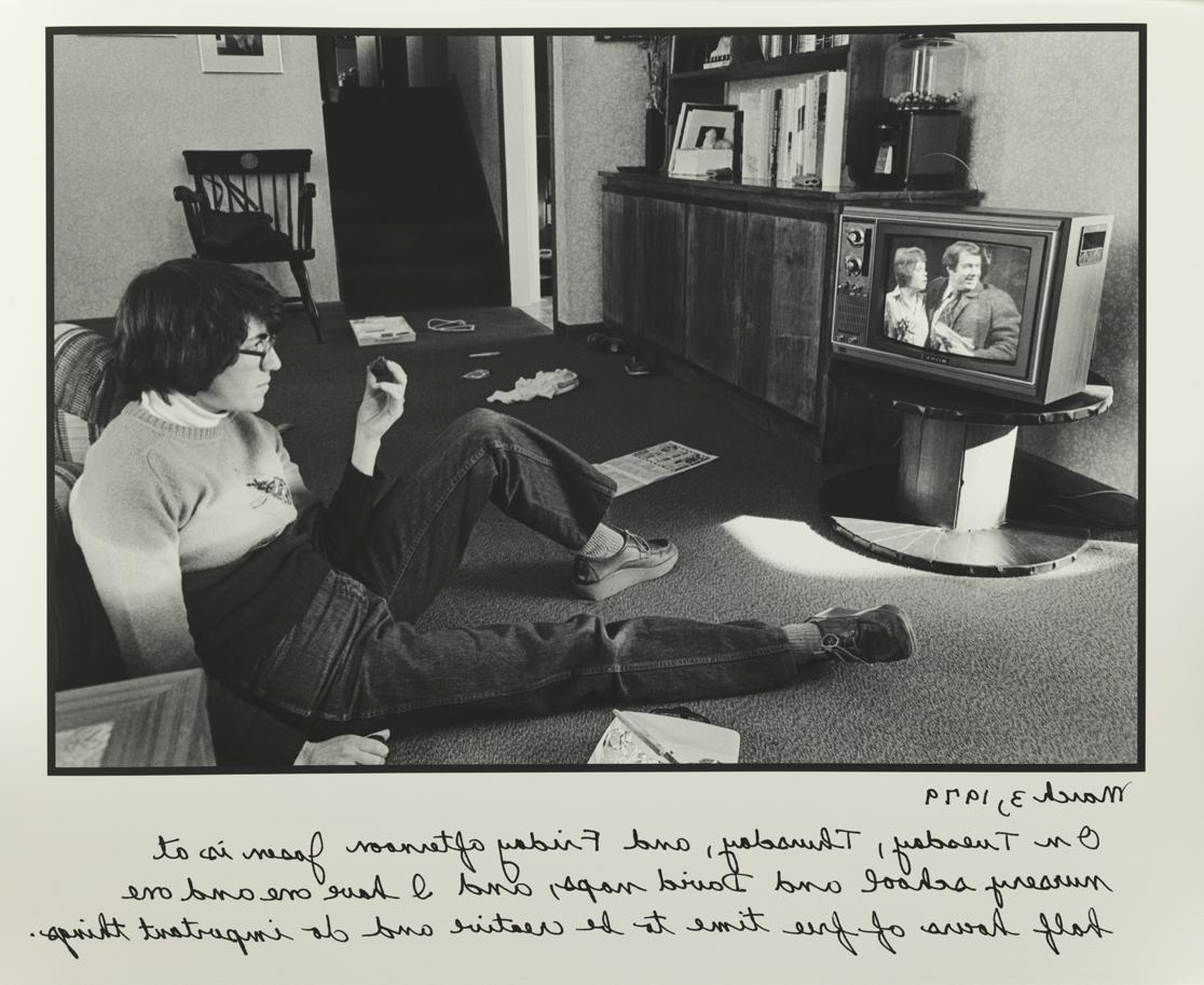 "Self-Portrait Watching the Soaps" March 3, 1979