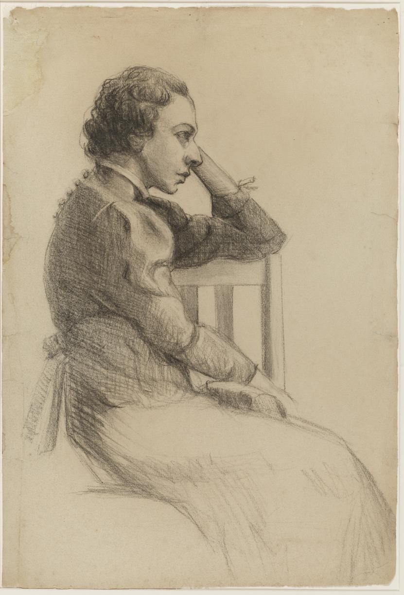Seated Woman in Profile