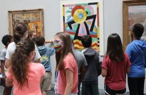 campers in Museum Gallery