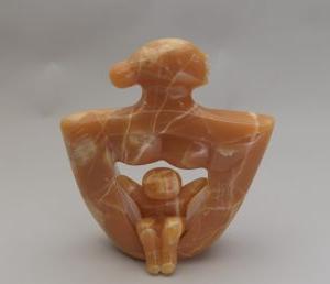  Elizabeth Catlett (1915-2012), Mother and Child, 1991, small onyx sculpture