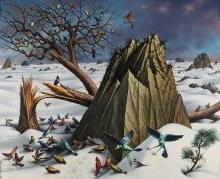彼得·布卢姆，冬天，1964年，布面油画，48 x 60英寸.