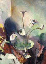 亚瑟B. 卡尔斯，白色的马蹄草，1925-27，布面油画，50 3/4 x 37 3/4英寸.哈利的礼物. 小Sundheim., 1958.25.1