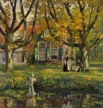 加里·梅尔切斯，我的花园，1900-1903，布面油画，41 × 40英寸.巴特勒美国艺术学院收藏，扬斯敦，俄亥俄州，博物馆购买，1922年