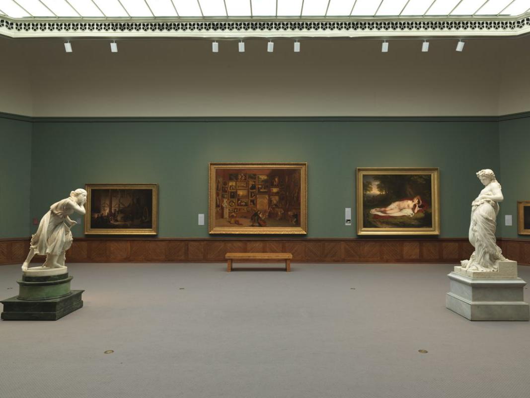 《世界杯买球盘口》的安装视图. B. 莫尔斯的卢浮宫画廊，1831年至1833年，泰拉美国艺术基金会