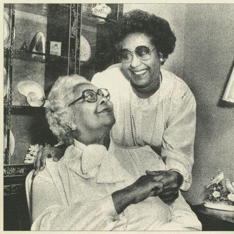 Dr. Constance Clayton and her mother, Williabell Clayton